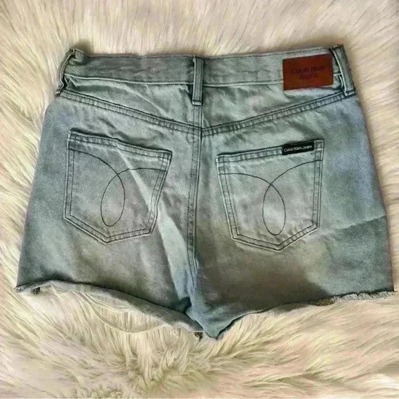 CK Jeans Calvin Klein Light Wash Denim Shorts 4 - Picture 3 of 7